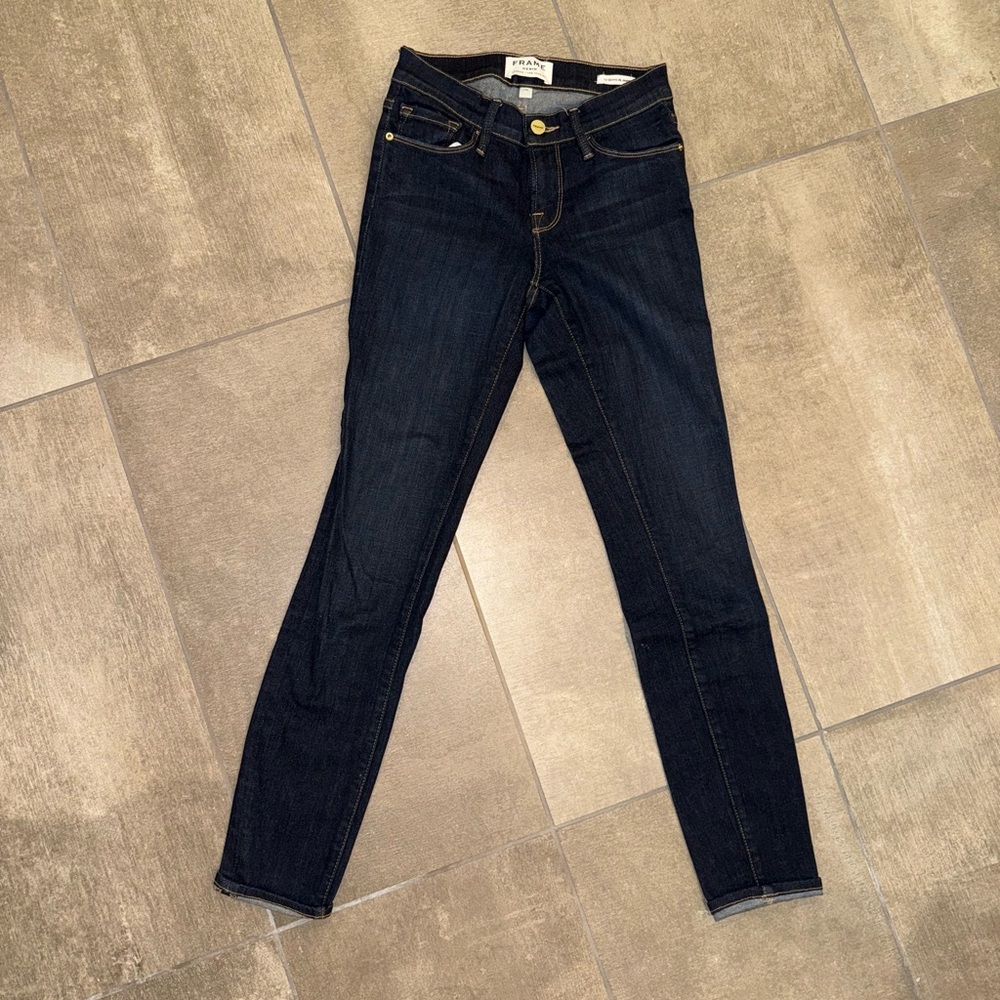 Frame Denim Blue Skinny Jeans Classic Fit